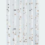 TENDA IN PVC GLITTER LUXOR cm. 125x230 col. Argento