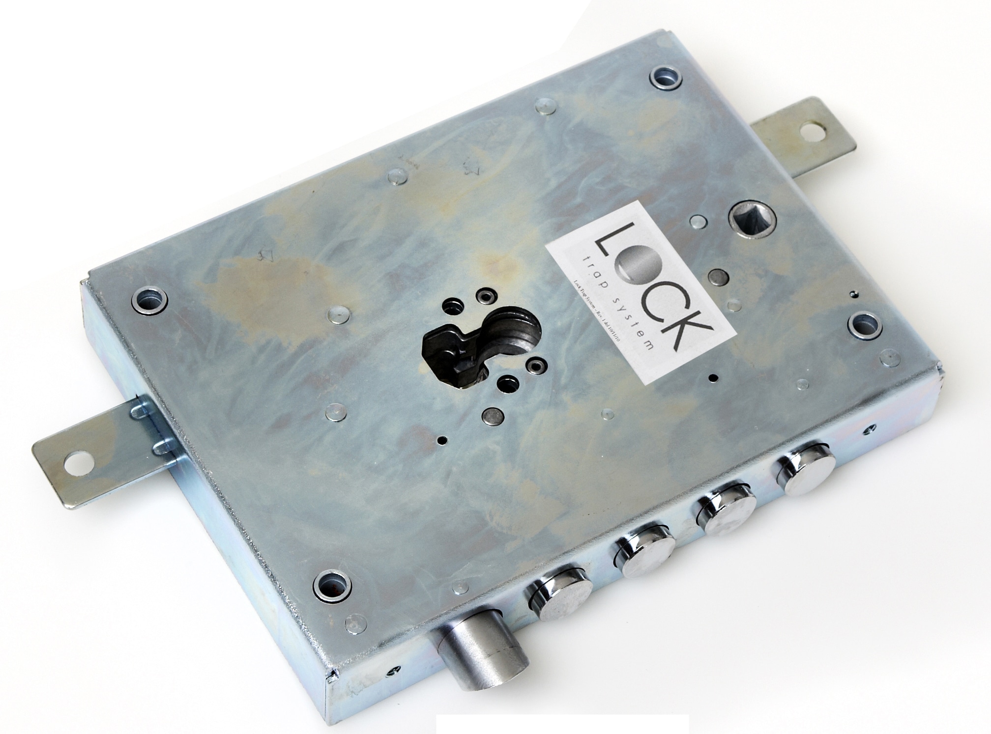 108001.jpg Dierre Atra SERRATURA PORTE BLINDATE APPL.3M+S CIL/EUROPEO Art. SERNE42S E.60 Sx in busta - immagine 1