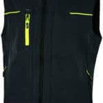U-Power GILET SATURN Col. Nero/Giallo Mis. L