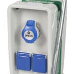 Fanton QUADRO ELETTRICO EOLO 2 prese scuko IP44+2 prese 200-250V IP44  cm. 15,6x18,5x33,8 h