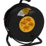 Globex AVVOLGICAVO ELETTRICO cavo mt. 50 spina 16A/4 prese 10/16A schuko