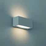 Century APPLIQUE BIDIREZIONALE RETTANGOLARE A LED REVERSO 1 Slot E27  Col. Grigio