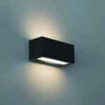 Century APPLIQUE BIDIREZIONALE RETTANGOLARE A LED REVERSO 1 Slot E27  Col. Nero