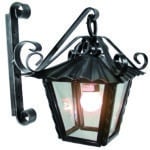 LANTERNA QUADRATA CON BRACCIO  1x60 Watt