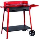 BARBECUE CON RUOTE E MENSOLA cm. 60x40x85 h