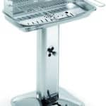 Ompagrill BARBECUE INOX 60-40 VENUS PRO SYSTEM griglia acciaio cromato cm. 60,5x33 - H cm. 89