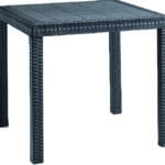 TAVOLO DALLAS cm. 80x80x74 h col. Antracite