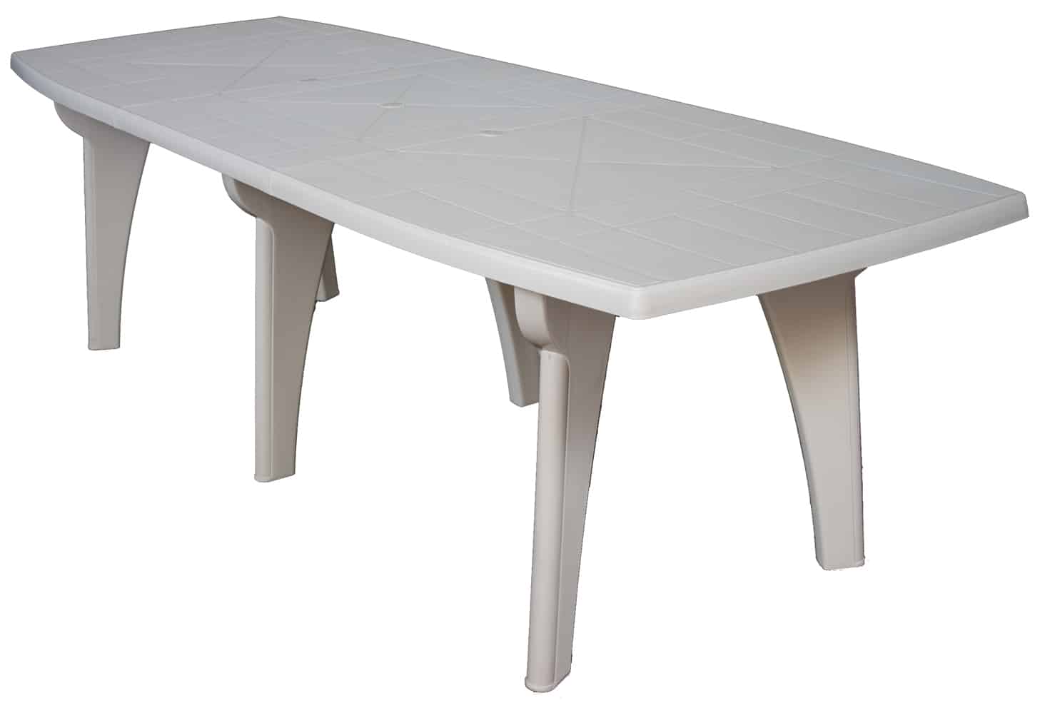 1307223.jpg TAVOLO LIPARI 2 cm. 250x90x72 h col. Bianco - immagine 1