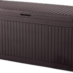 Keter BAULE PORTA ATTREZZI DA GIARDINO COMFY cm. 116,7x44,7x57 h col. Marrone