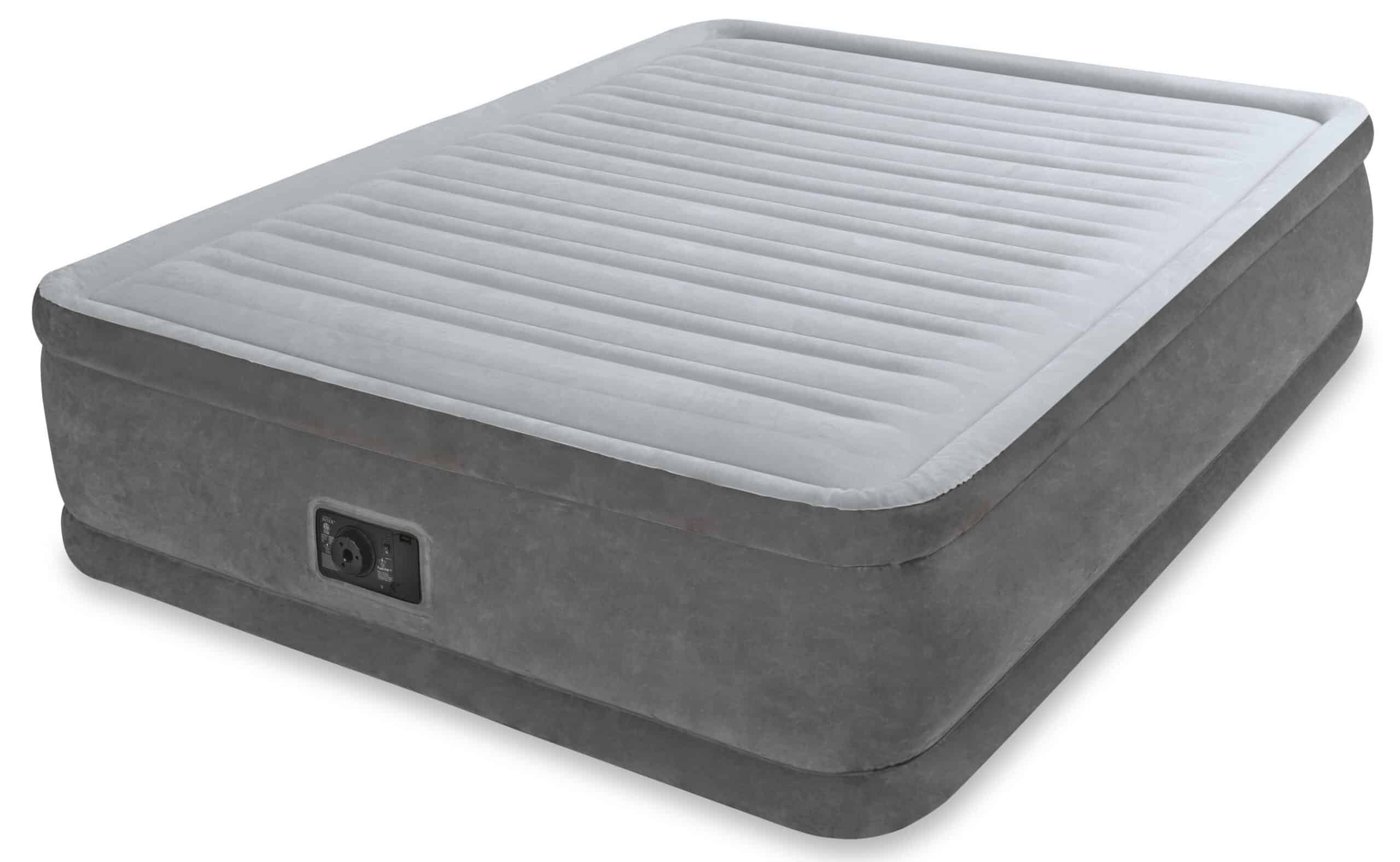 1311550.jpg Intex MATERASSO GONFIABILE DURA-BEAM PLUS CON POMPA Matrimoniale cm.152x203x46h - immagine 1