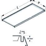 RIPIANO LISCIO cm. 37x100 Col. Bianco RAL9001