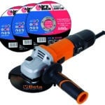 Abra Beta KIT 300 DISCHI INOX /FERRO mm 115x1,6 + SMERIGLIATRICE ANGOLARE 115 mm. 750 W