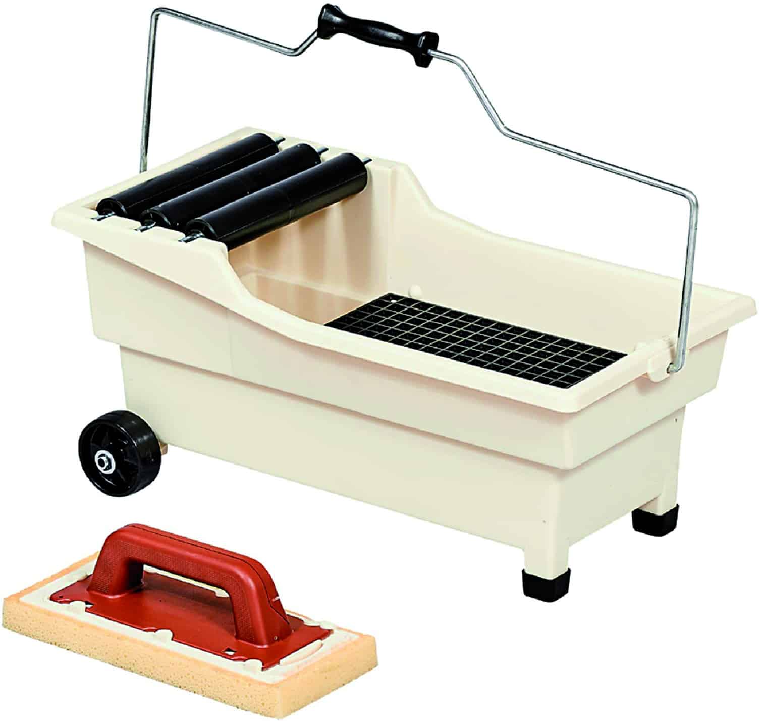 Version 1.0.0 Raimondi VASCHETTA LAVAPAVIMENTI PULIRAPID 2 RUOTE-2 PIEDI-3 RULLI lt. 20 - immagine 1