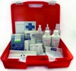 VALIGETTA PRONTO SOCCORSO IN POLIPROPILENE cm. 40x13x29,5 h col. Arancio - ALLEG.1