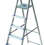 Facal SCALA IN ALLUMINIO GAMMA Con vasca porta oggetti  5 gradini