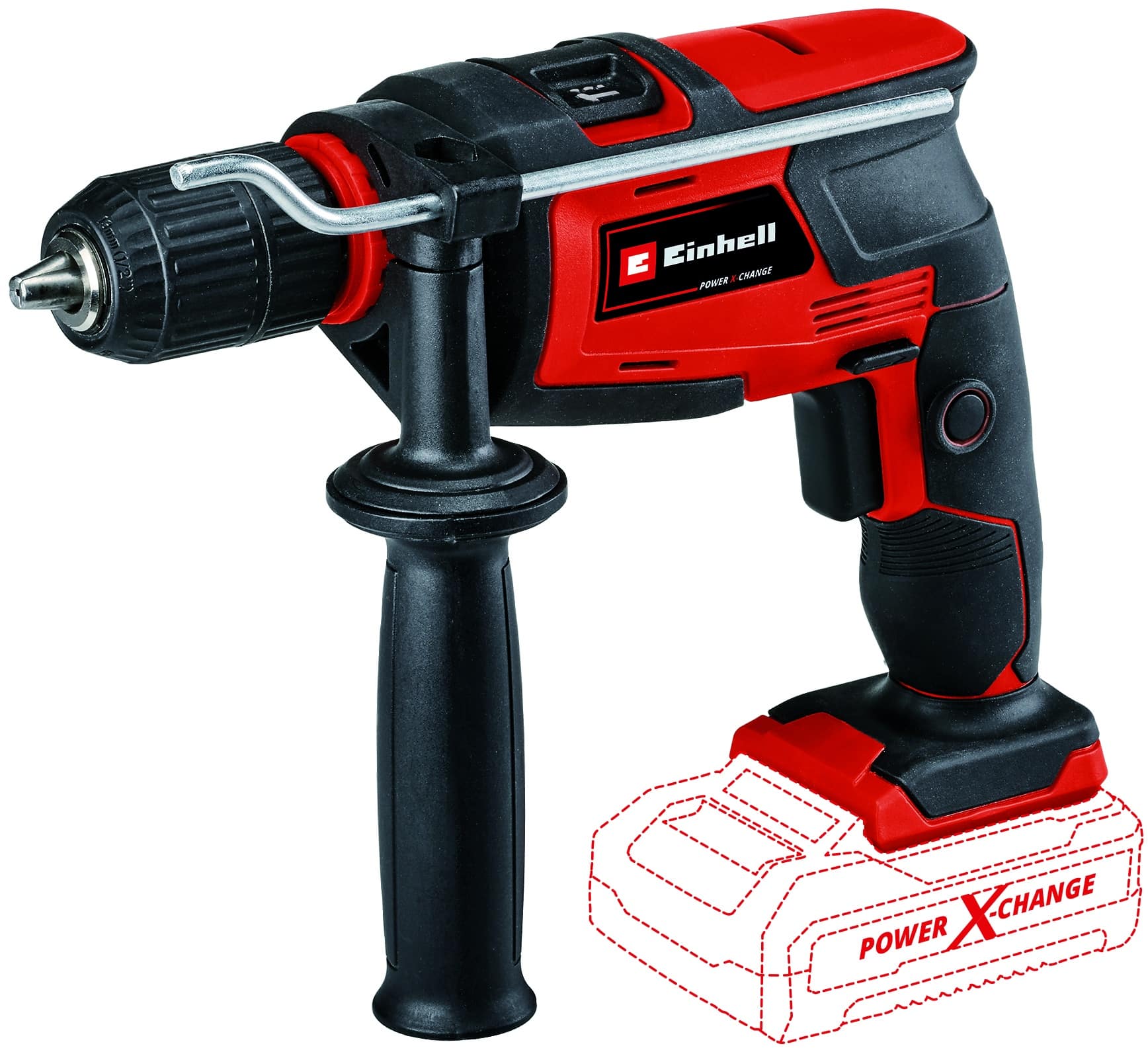 601038.jpg Einhell TRAPANO A PERCUSSIONE A BATTERIA TC-ID 18 LI-SOLO - immagine 1