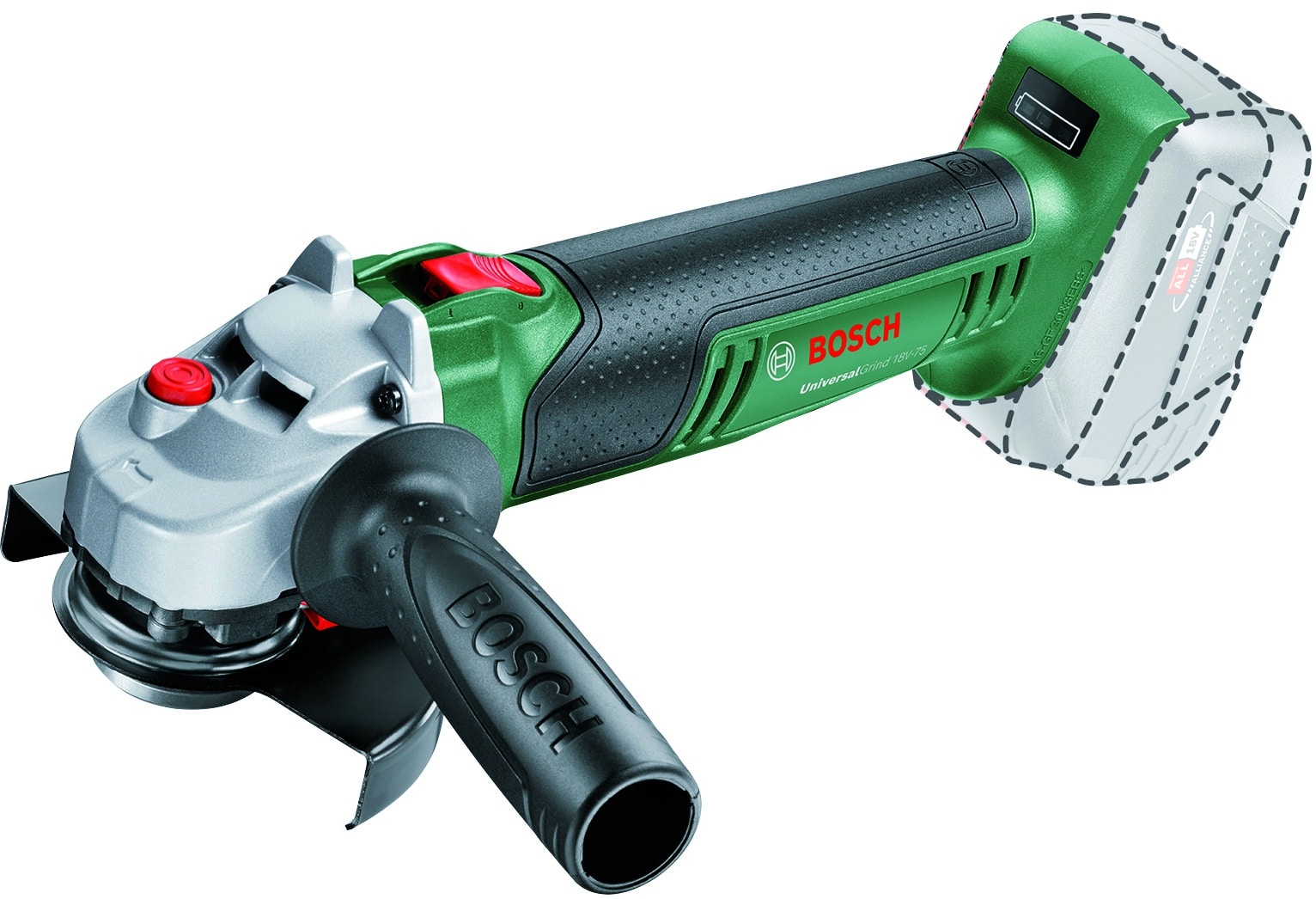 601087.jpg Bosch SMERIGLIATRICE ANGOLARE UNIVERSALGRIND 18V-75 senza batteria - immagine 1