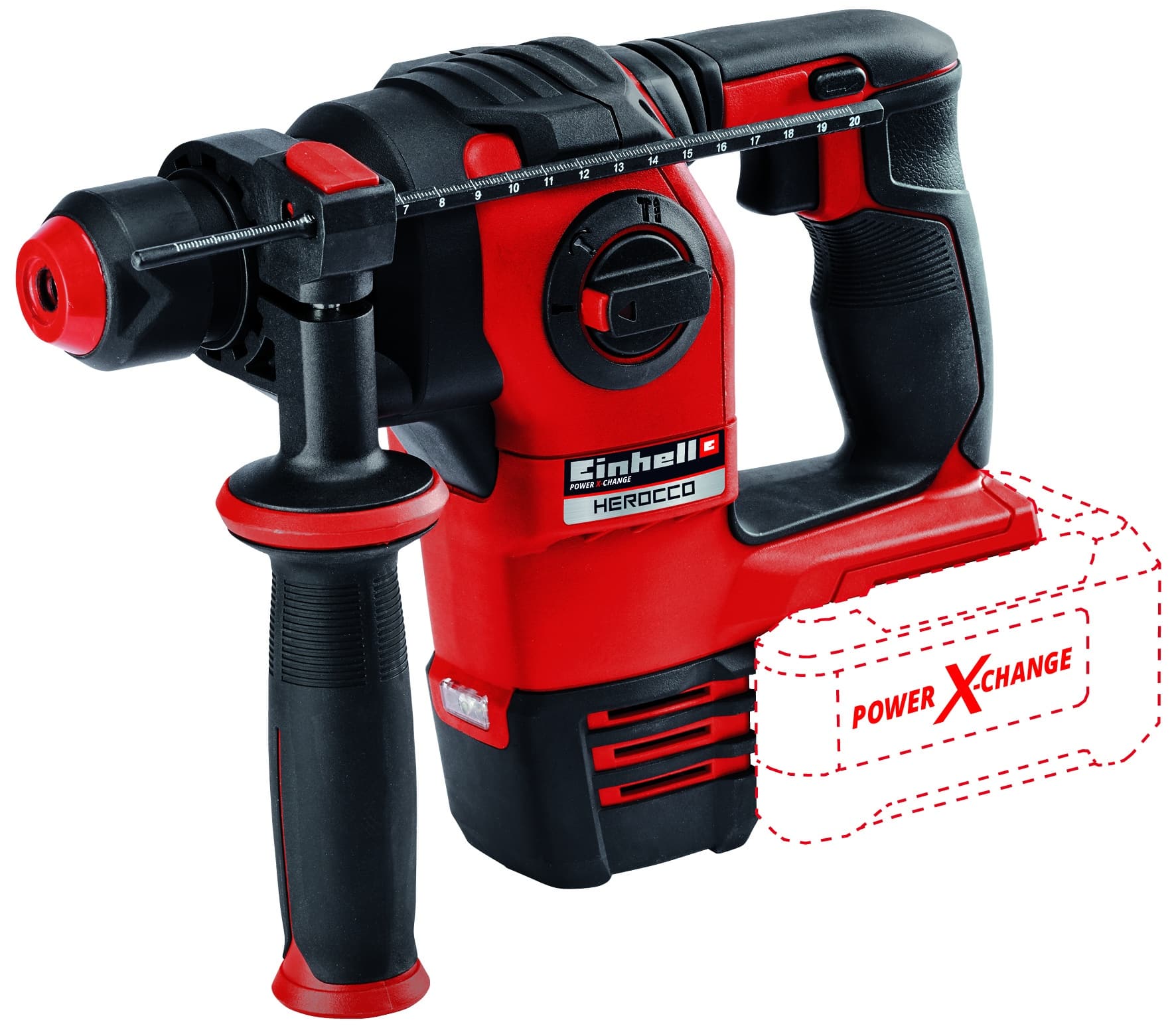 601421.jpg Einhell MARTELLO TASSELLATORE HEROCCO 18 V SOLO - immagine 1