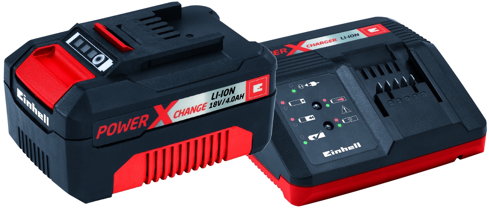 601423.jpg Einhell BATTERIA + CARICABATTERIA POWER-X-CHANGE 18 V - 4,0 Ah - immagine 1