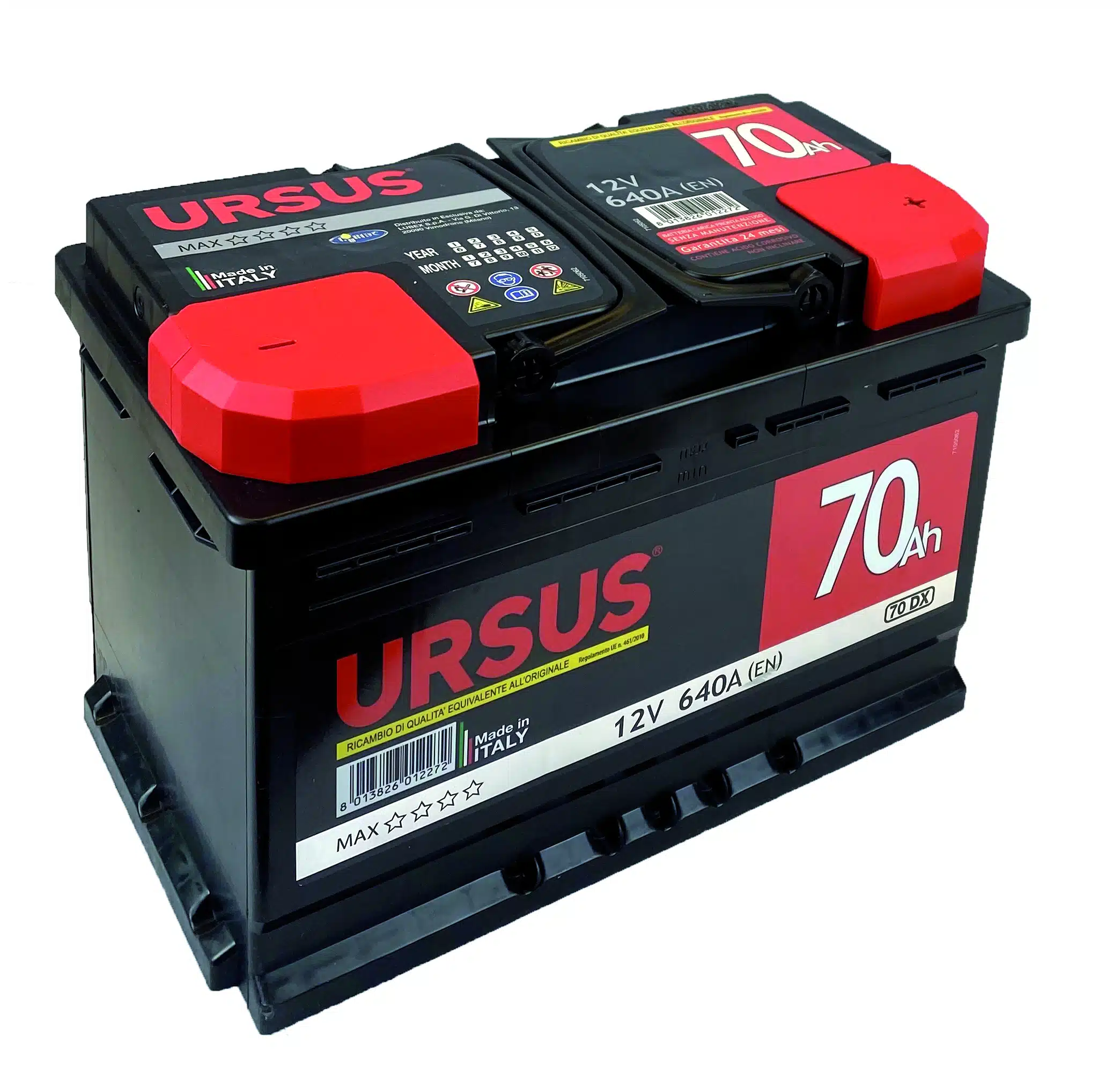 602014.jpg BATTERIA AVVIAMENTO AUTO URSUS 100 Ah mm. 353x175x190 h - immagine 1