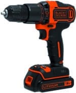 Black+Decker TRAPANO AVVITATORE A PERCUSSIONE BDCHD18K-QW 18V 1 batteria 1,5 Ah