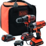 Black+Decker KIT TRAPANO AVVITATORE PERCUSSIONE+AVVITATORE IMP. BCK21S2S-QW 18V 2 batterie 1,5 Ah