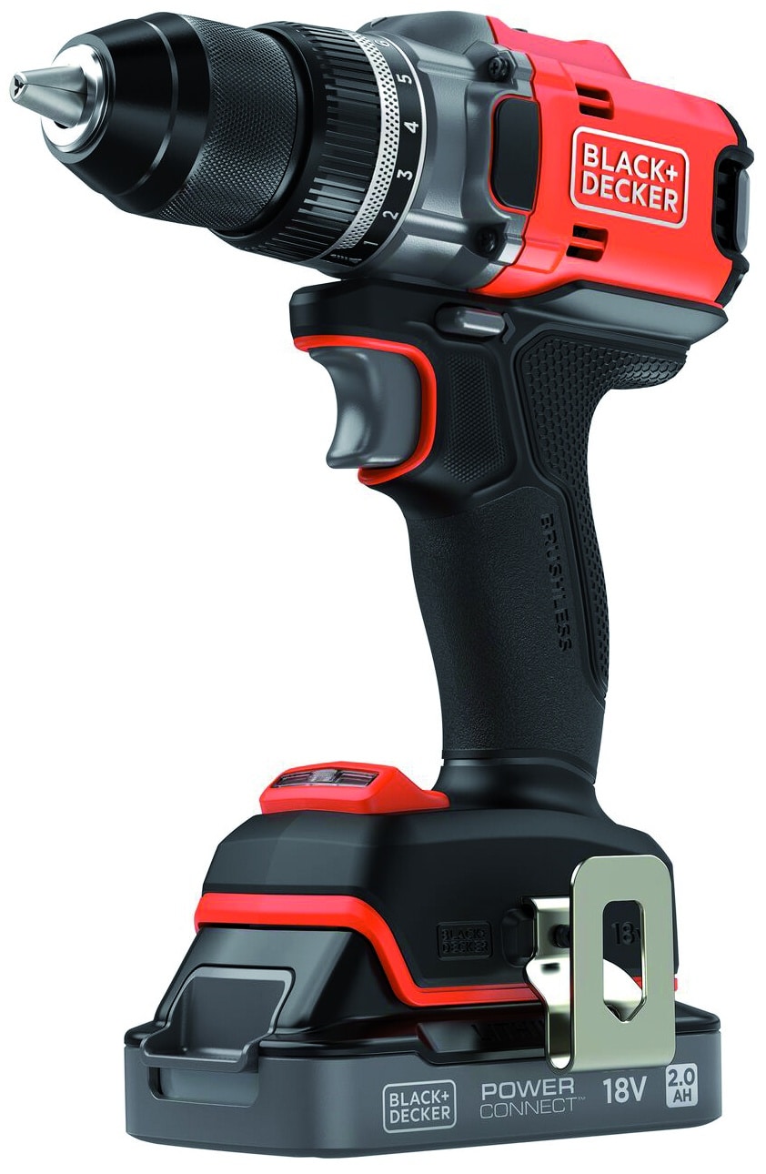602445.jpg Black+Decker TRAPANO AVVITATORE A BATTERIA BLD682D1XK-QW BRUSHLESS 18 V 1 batteria 2,0 Ah - immagine 1