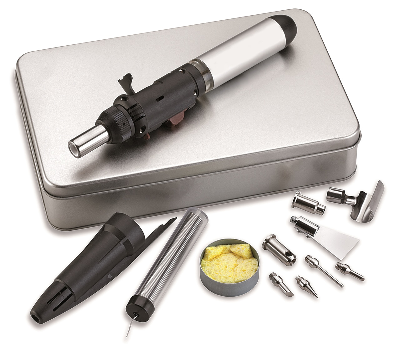 621446.jpg KIT MICROSALDATORE CON 8 ACCESSORI - immagine 1