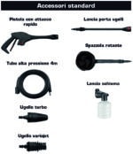 Lavorwash IDROPULITRICE AD ACQUA FREDDA FURY PLUS 120 1.700 W con avvolgicavo e spazzola rotante - immagine 2