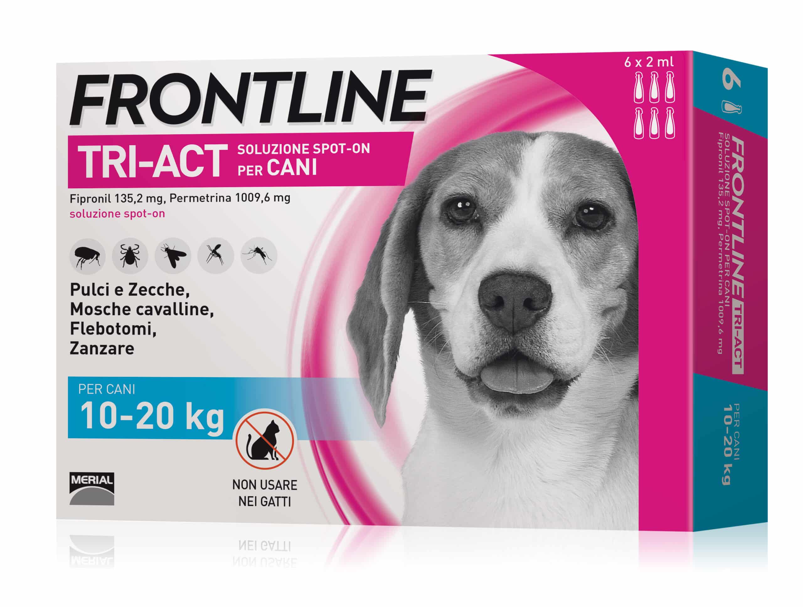 825008.jpg Frontline ANTIPARASSITARIO TRI-ACT per cani 10÷20 kg. (cf. 6 pipette) - immagine 1