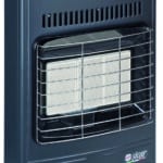 Sicar STUFA AD INFRAROSSI METANO VENTILATA A PARETE 4.200 W Col. Grigio