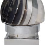 FUMAIOLO GIREVOLE GLOBO INOX Quadrato cm. 37x37