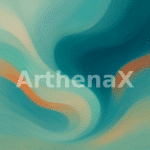 a blue and orange swirls