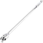 24"/60cm chiave a bussola manico articolato con doppia testa flessibile rotante da 1/2"/1.27cm e 3/8". 86cm