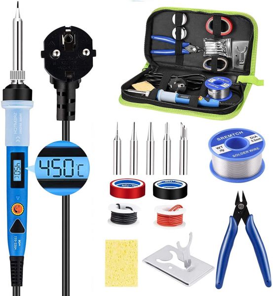 80W-Digital-Saldatore-Kit-Professionale-con-Temperatura-Regolabi-big-6418-802.jpg 80w digital saldatore kit professionale con temperatura regolabile 200 ℃ ~ 450 ℃, interruttore on/off - immagine 1