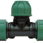 RACCORDO A COMPRESSIONE PN10 TEE 90°  mis. 40x40x40