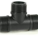 RACCORDO FILETTATO A T MASCHIO PER TUBO IN POLIETILENE  mis. 1x1x1