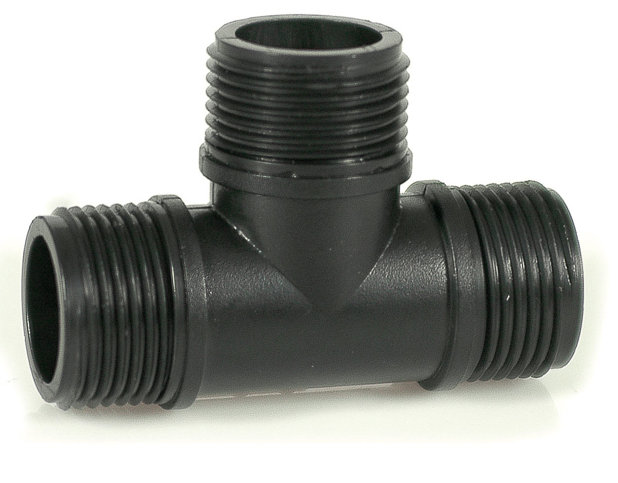 828645.jpg RACCORDO FILETTATO A T MASCHIO PER TUBO IN POLIETILENE mis. 1x1x1 - immagine 1