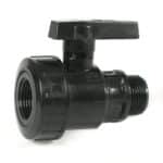 RACCORDO PER TUBO IN POLIETILENE VALVOLA A SFERA MASCHIO/FEMMINA mis.1.1/4x1.1/4