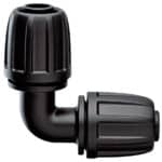 Claber RACCORDO AD ANGOLO PER TUBO COLLETTORE PER IMPIANTI A GOGGIA Art. 91025 mis. 1/2