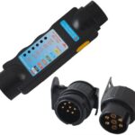 Adattatore per automobili e rimorchi, 13 poli su 7 poli (adattatore/gancio di traino da 13 poli automobile su 7 poli rimorchio)