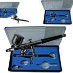 Aerografo spray aeropenna doppia azione tratto fine 0,3mm per compressore aria