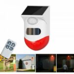 Allarme antifurto solare sensore movimento 120db con telecomando sirena