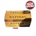 Batteria 12v 250ah per kit fotovoltaico pannello solare camper accumulo