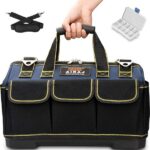 Borsa attrezzi 36×21×26cm,impermeabile con base sagomata e tracolla regolabile, porta attrezzi
