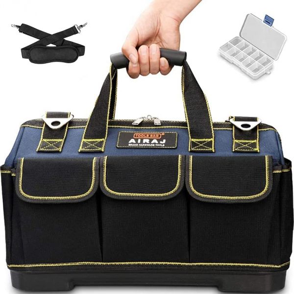 Borsa-Attrezzi-36-21-26CM-Impermeabile-con-Base-Sagomata-e-Traco-big-6329-536.jpg Borsa attrezzi 36×21×26cm,impermeabile con base sagomata e tracolla regolabile, porta attrezzi - immagine 1