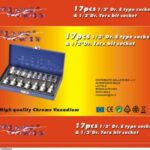 bussole torx crv con comoda valigetta in alluminio 17 pz