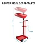 Carrello recuperatore olio motore esausto – collettore professionale per officine