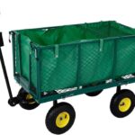 Carrello da giardino con pneumatici profilati portata 550 kg