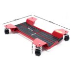 Carrello sposta moto ausilio di manovra per moto scooter pedana 60x42x7,5cm max 250kg